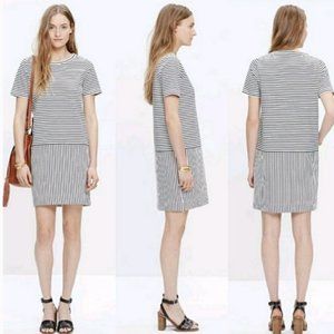 Madewell Dockside T-Shirt Dress Striped Sz XS
